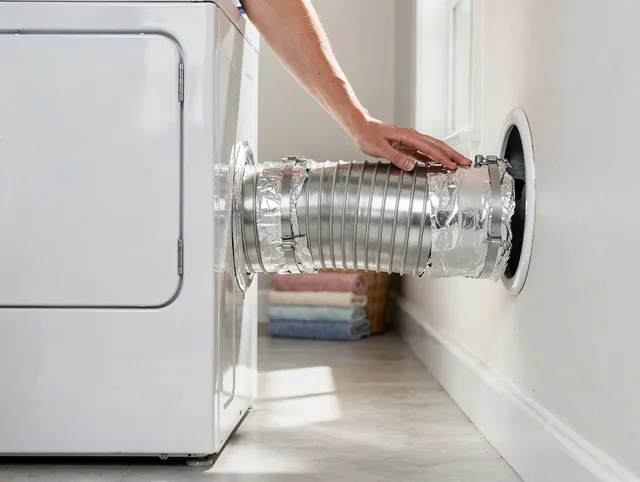 Professional dryer vent hose installation by Loma Linda Dryer Vent Cleaning in Loma Linda