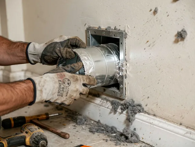 Professional dryer vent repair and installation by Loma Linda Dryer Vent Cleaning in Loma Linda