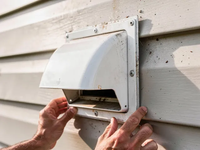 Loma Linda Dryer Vent Cleaning technician delivering thorough residential dryer vent cleaning service in Loma Linda